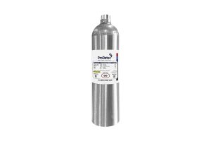 ProDetec Calibration and Test Gas 66 Litre Aluminium Recyclable Reactive Multi Mixture Calibration Gas Cylinder