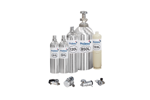 ProDetec Calibration and Test Gas 116 Litre Aluminium Recyclable Reactive Multi Mixture Calibration Gas Cylinder
